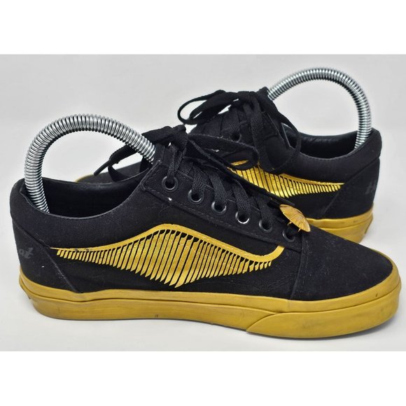 Vans Harry Potter Golden Snitch Old Skool Black Skate Mens Size 5.0 Women Size 6 - Picture 5 of 9